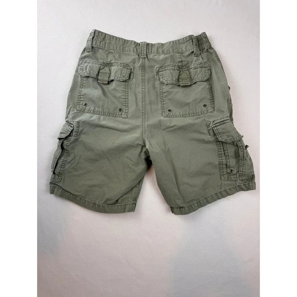 RedHead Cargo Shorts 32 Sage Green Ripstop Cotton Hiking Utility Outdoor Fishing